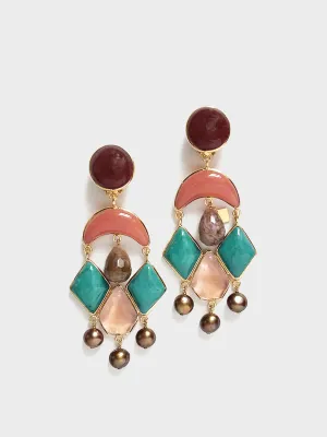 Loulou de la Falaise Ikat earrings
