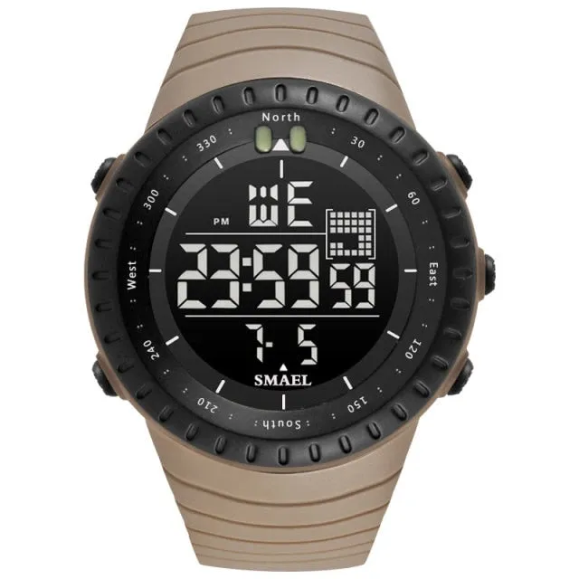 Luxury Waterproof Modern Clock Male Day-Date LED Chronograph Wristwatches