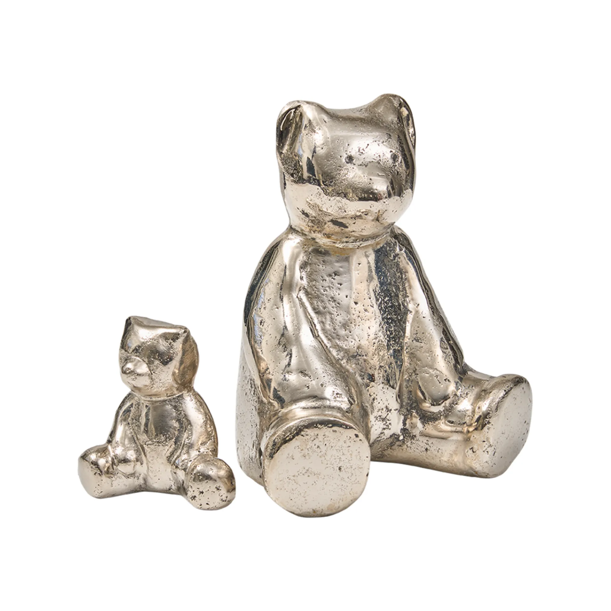 Mama Osa Bear Figure in Nickel