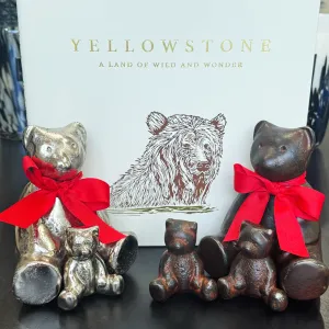 Mama Osa Bear Figure in Nickel