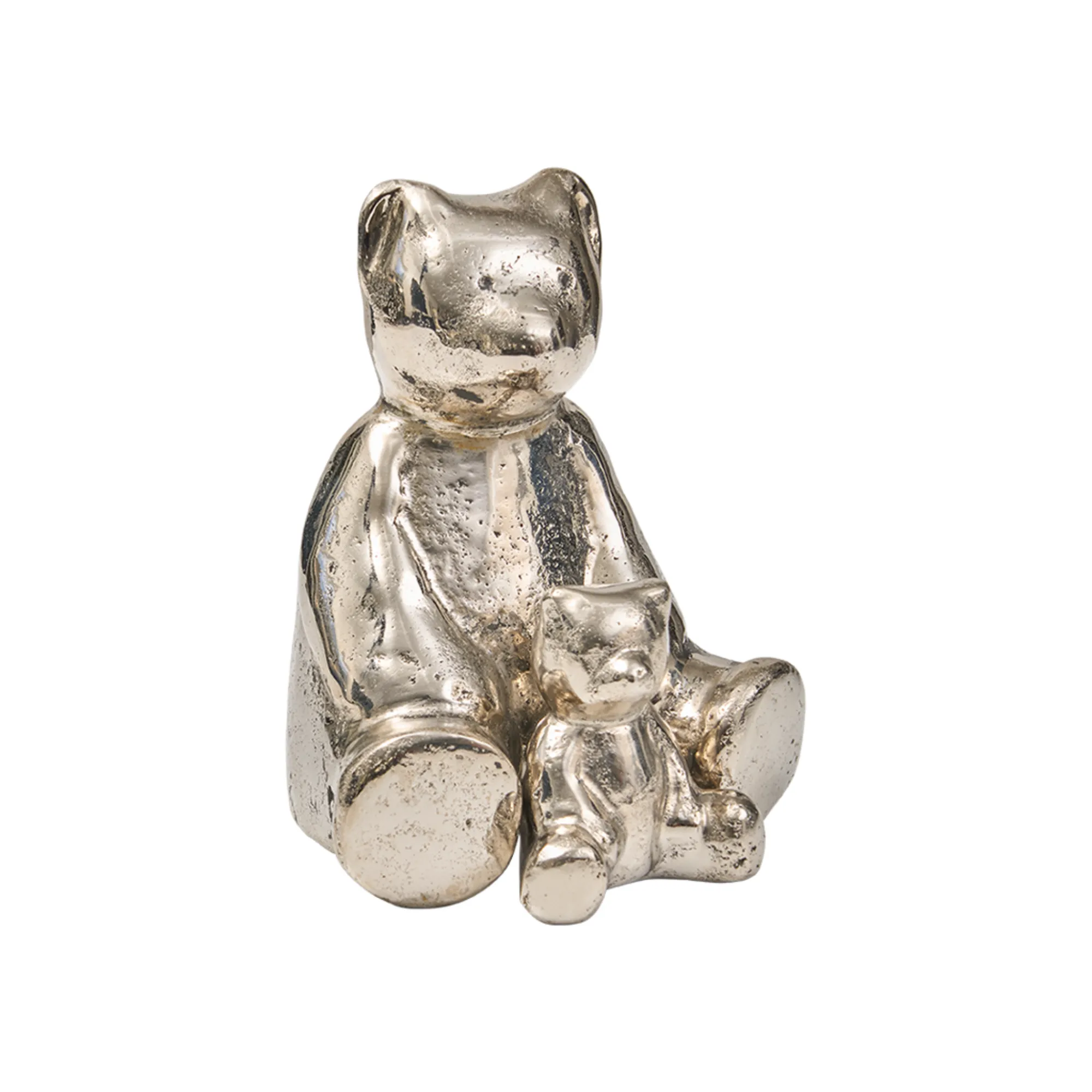 Mama Osa Bear Figure in Nickel
