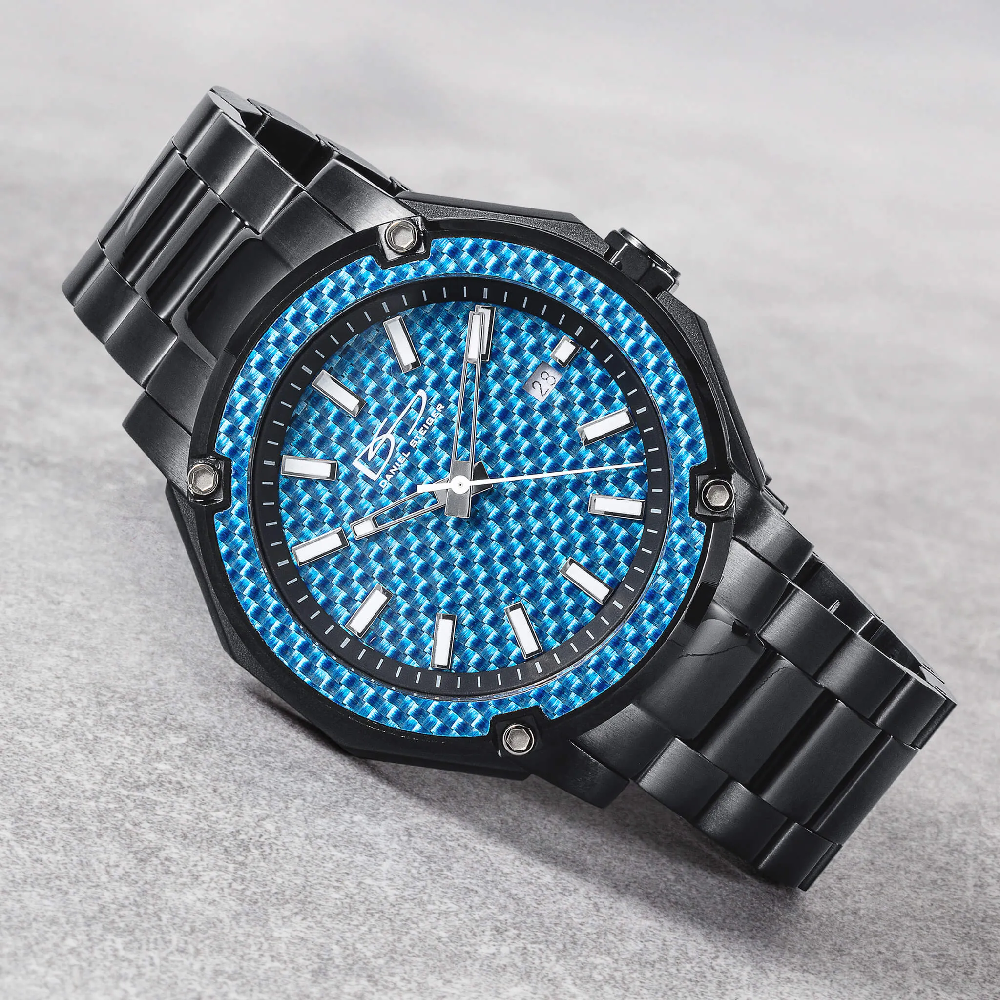 Matrix Carbon Fiber Blue Men's Watch