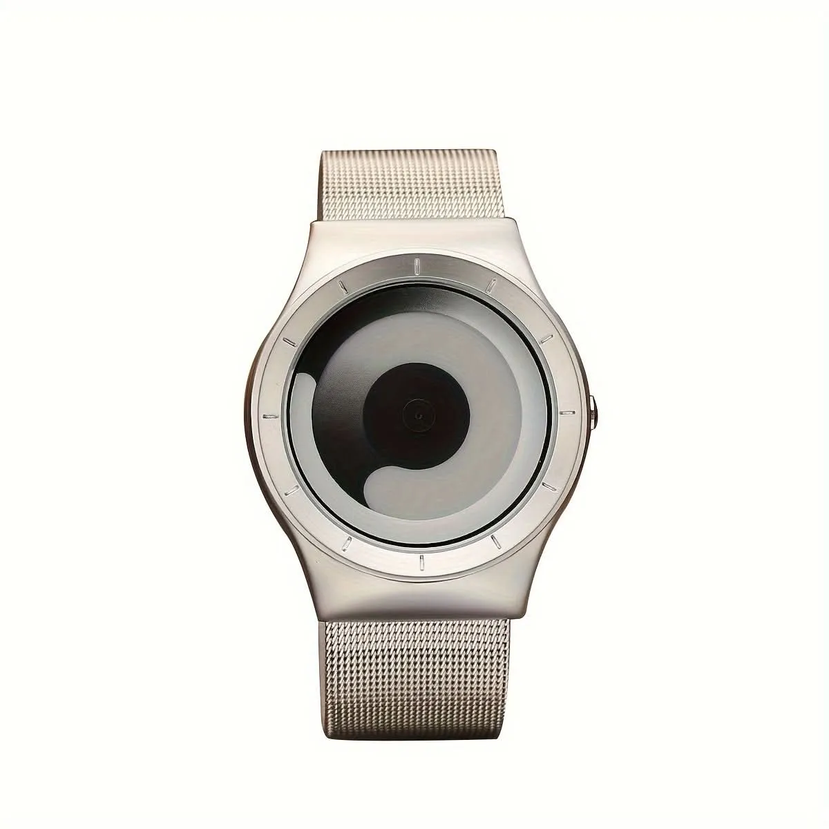 Men's Quartz Watch with Starry Galaxy Swirl Dial