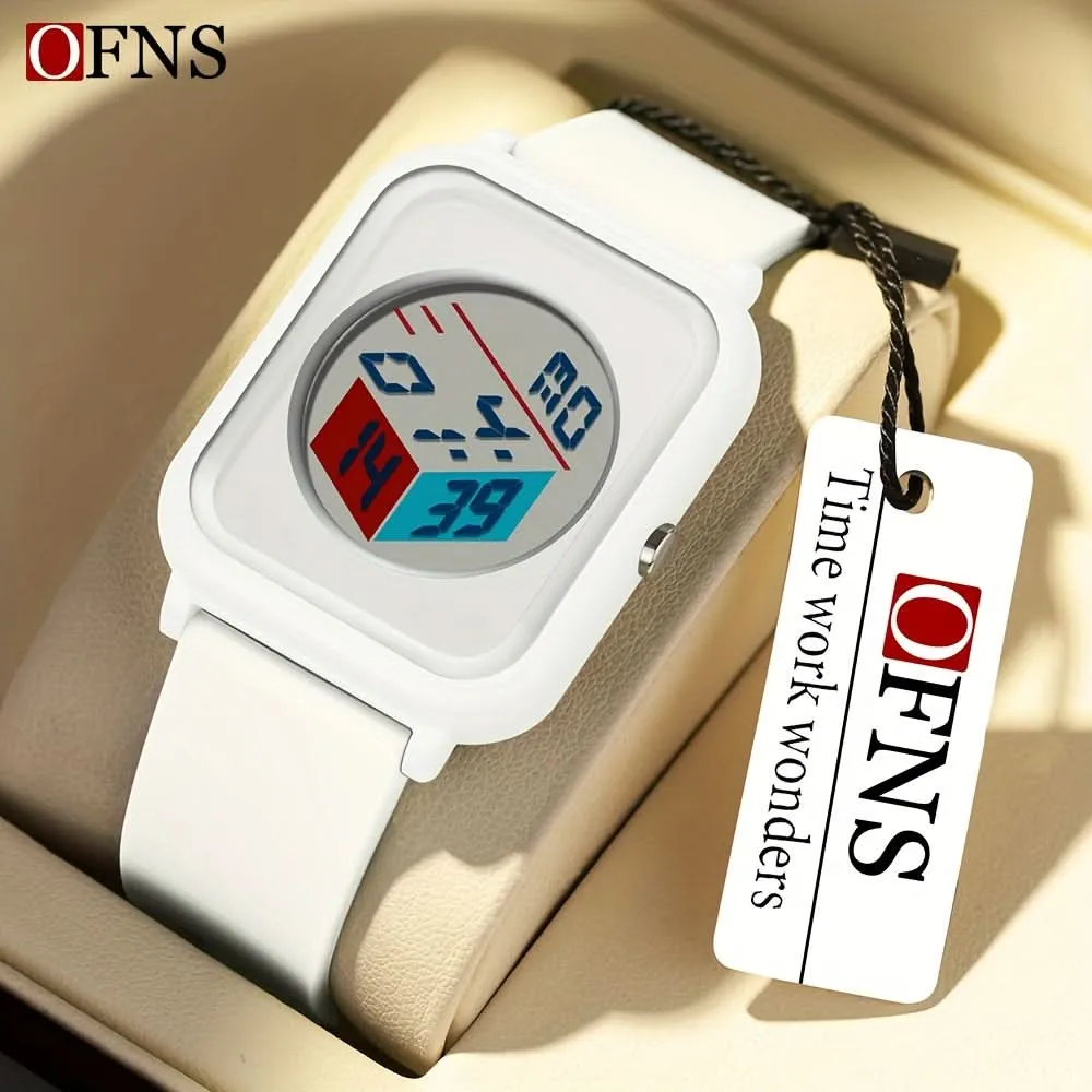 Men's Square Electronic Watch - Waterproof, Night Light