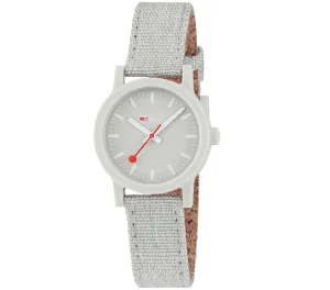 Mondaine ESSENCE 32mm, sustainable watch for women, grey, MS1.32170.LK