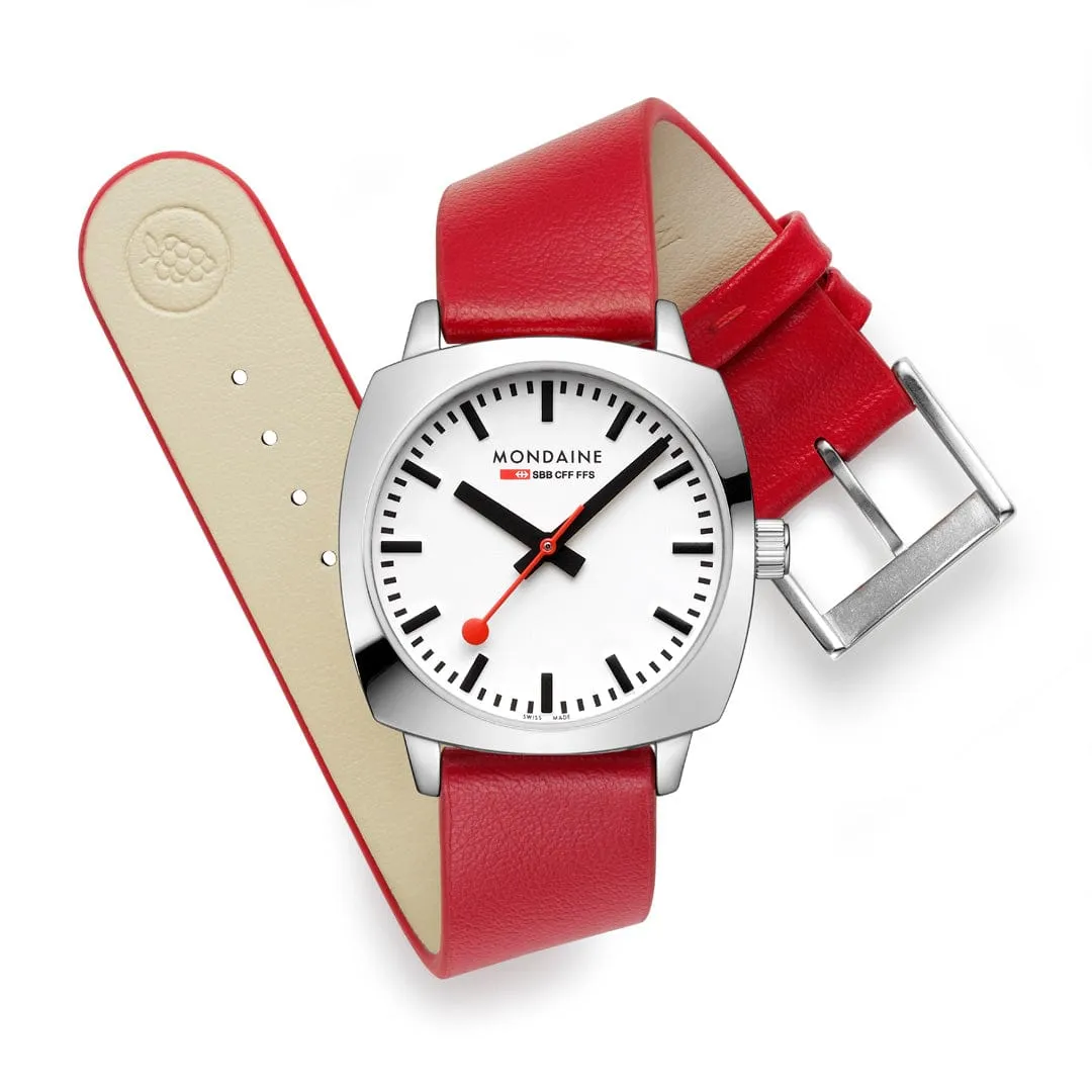 MONDAINE PETITE CUSHION, RED, 31 MM- MSL.31110.LCV