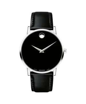 Movado Museum Classic Men's With Black Leather