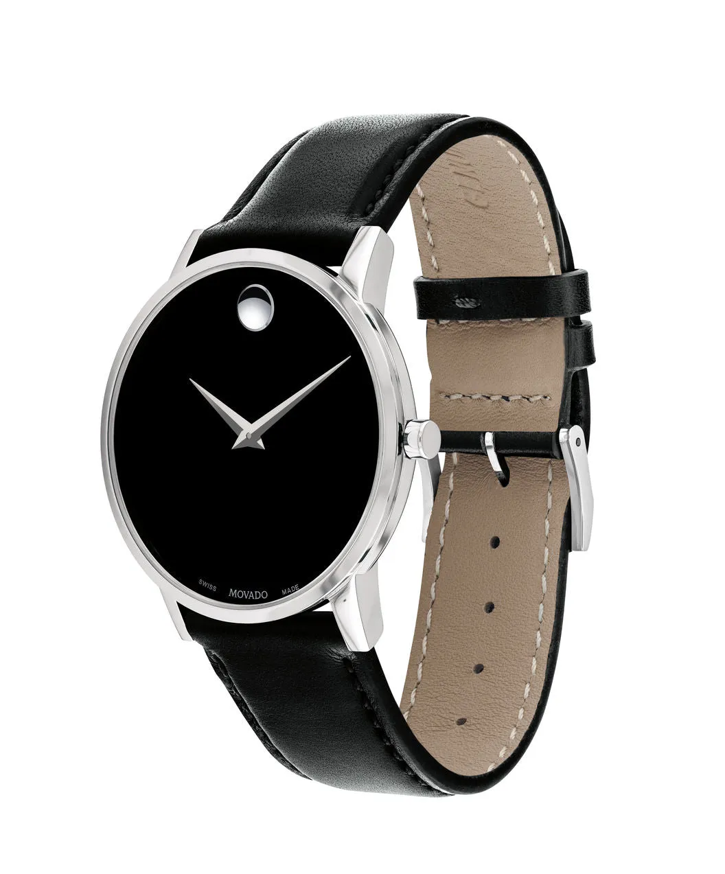 Movado Museum Classic Men's With Black Leather