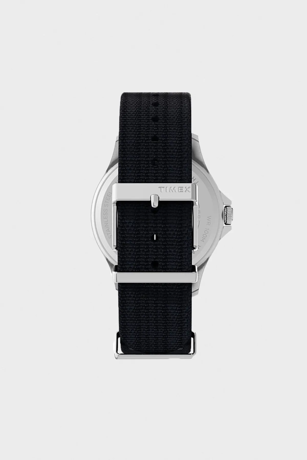 Navi XL Fabric Slip-Thru Strap Watch - Stainless/Navy