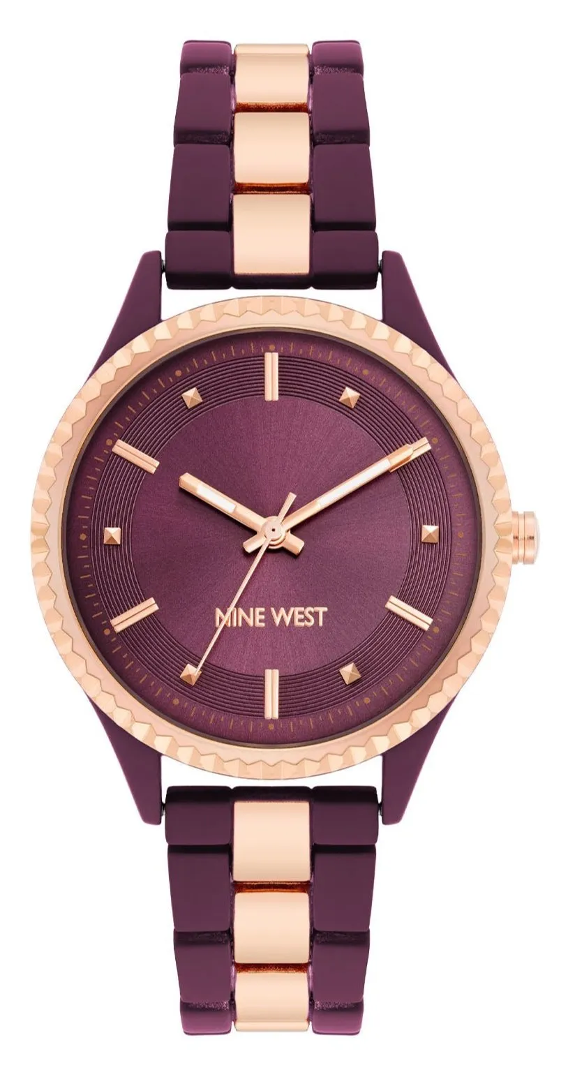 Nine West Burgundy Dial Analog Watch For -  Ladies NW-2932BYRG