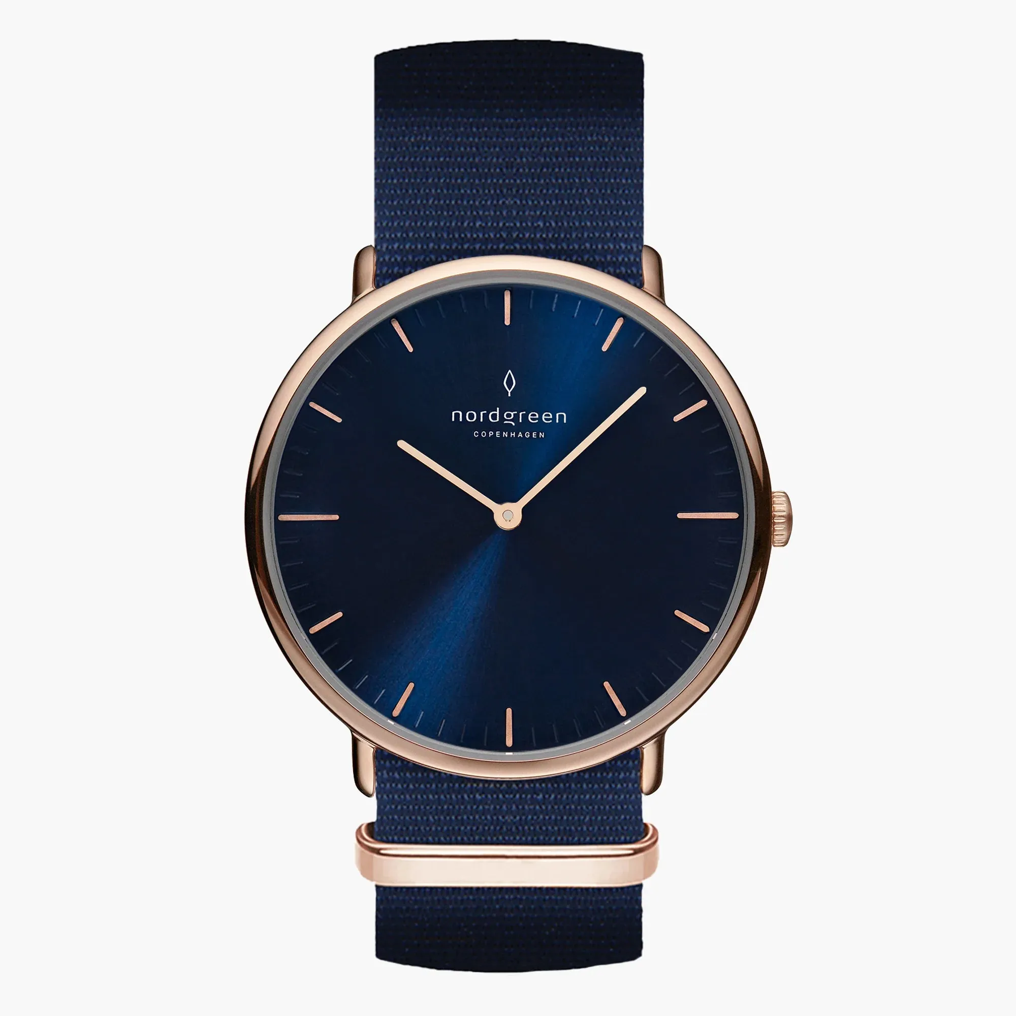 Nordgreen NATIVE NAVY DIAL - NAVY BLUE NATO Rose colour