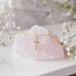 Oh So Lovely Gold cross necklace