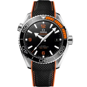 Omega Seamaster Planet Ocean 600M 43.5 mm, steel on rubber strap