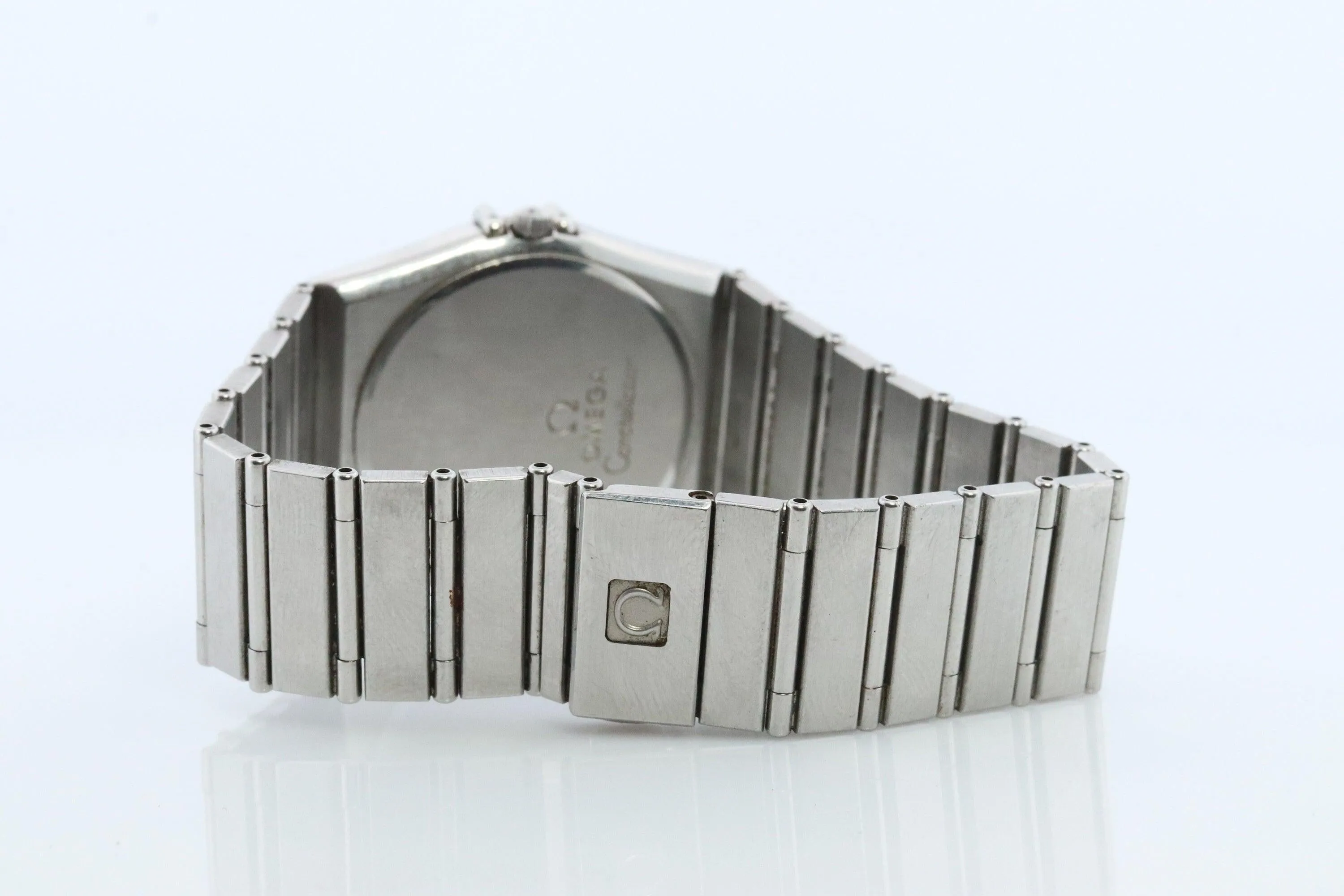 Omega Watch. Authentic Mens Omega Constellation Day Date Wristwatch.