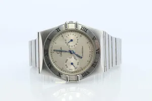 Omega Watch. Authentic Mens Omega Constellation Day Date Wristwatch.