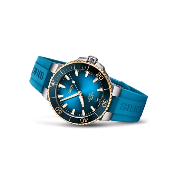 Oris Aquis Bicolor - Blue Dial & Blue Strap