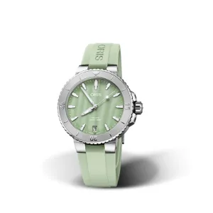 Oris Aquis Date - Green Pearl Dial