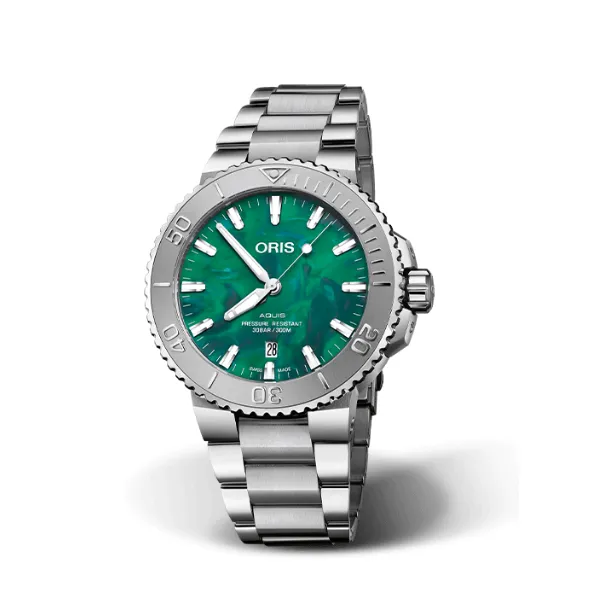 Oris Aquis X Bracenet - Green Dial