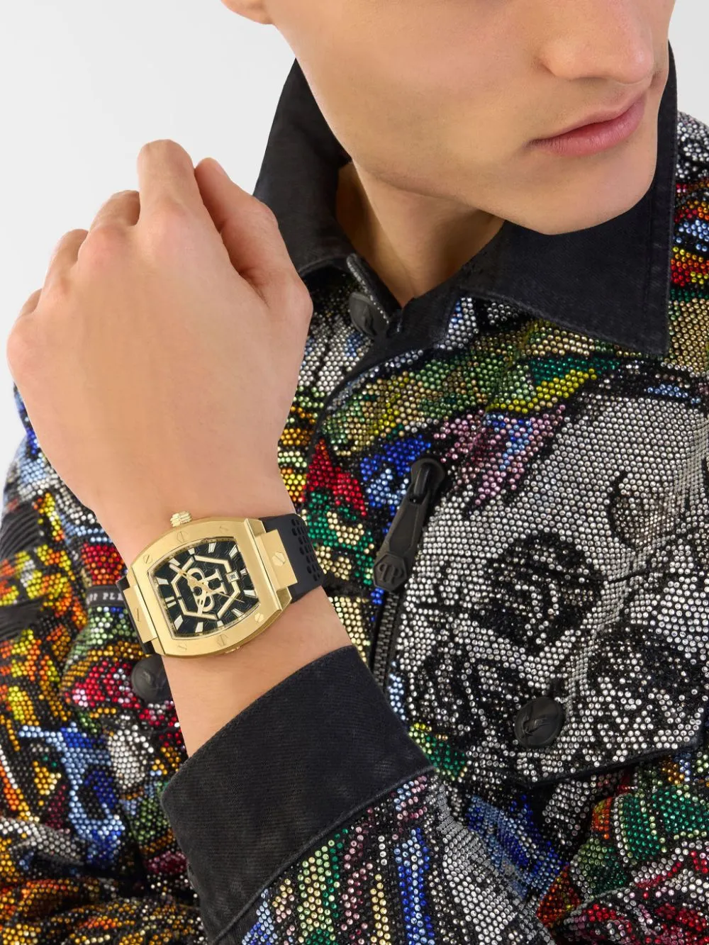 Philipp Plein Black Hexagon Phantom Watch