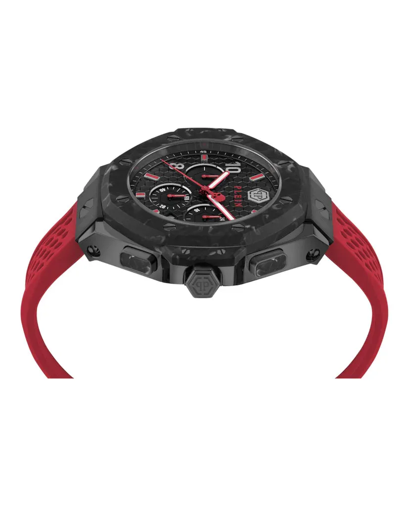 Philipp Plein Red Chrono Royal Silicone Watch