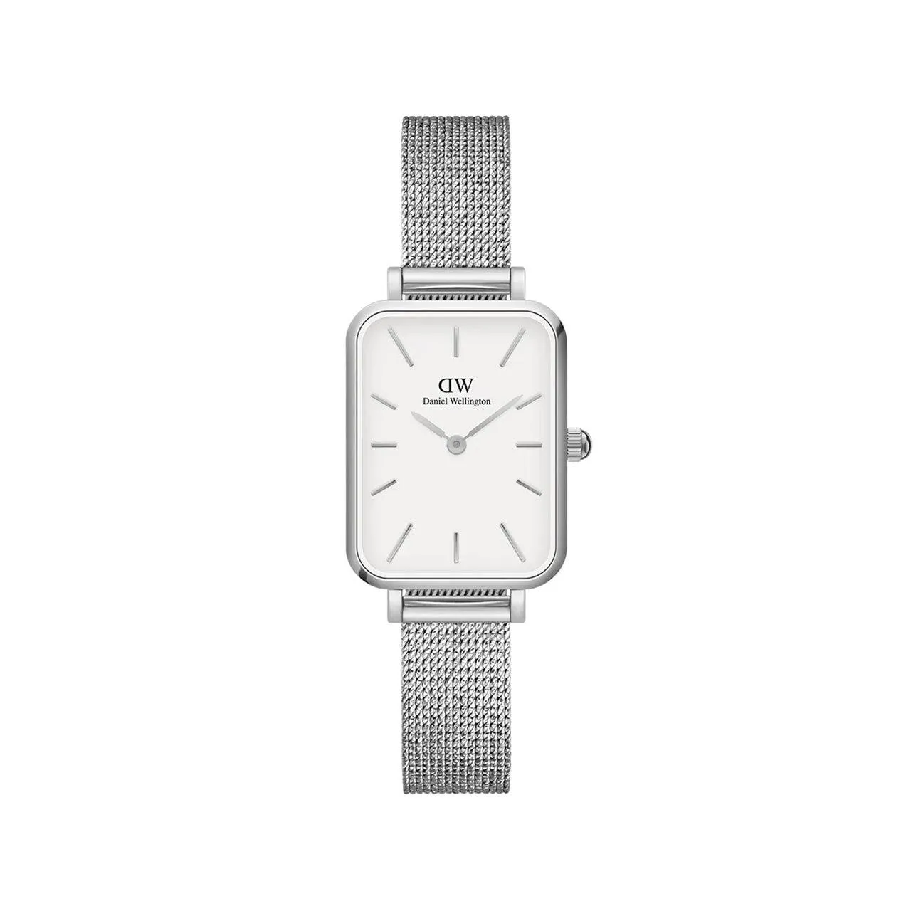 Quadro Pressed Sterling - Silver & White Watch