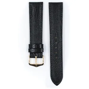 Rainbow - 18mm Black Leather Watch Strap