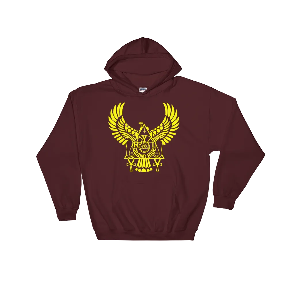 ROYAL. | Urban Resort | RA PARTY ROYAL GRAND RISE Unisex Heavy Blend Hoodie YELLOW (4 VARIETIES)