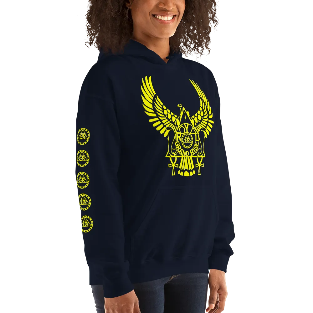 ROYAL. | Urban Resort | RA PARTY ROYAL GRAND RISE Unisex Heavy Blend Hoodie YELLOW (4 VARIETIES)
