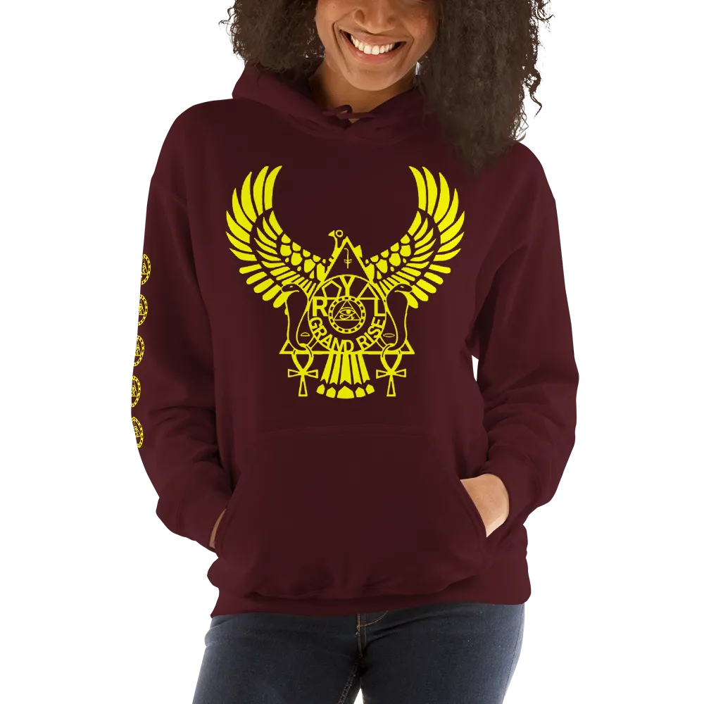 ROYAL. | Urban Resort | RA PARTY ROYAL GRAND RISE Unisex Heavy Blend Hoodie YELLOW (4 VARIETIES)