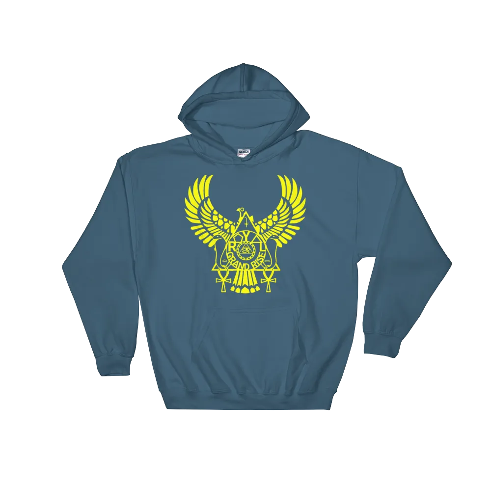 ROYAL. | Urban Resort | RA PARTY ROYAL GRAND RISE Unisex Heavy Blend Hoodie YELLOW (4 VARIETIES)