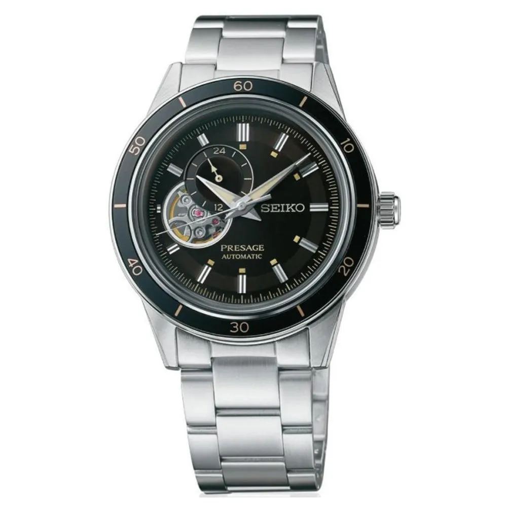 Seiko Mens Black Dial Stainless steel Band Quartz Wrist watch - SSA425