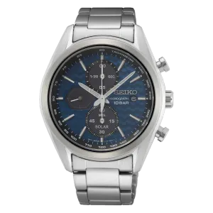 Seiko Solar Men's Blue Watch SSC801