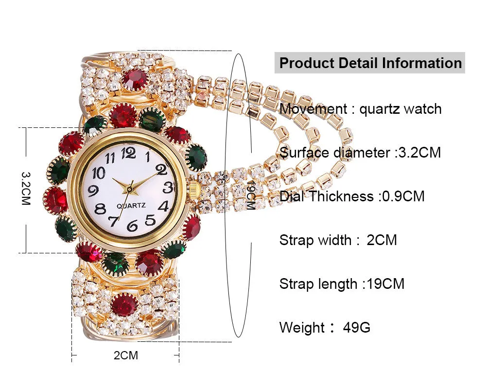 Sidiou Group Wholesale New Women Watches Fashion Diamond Elegant Watch Creative Ladies Luxury Fringe Quartz Bracelet Alloy Watch