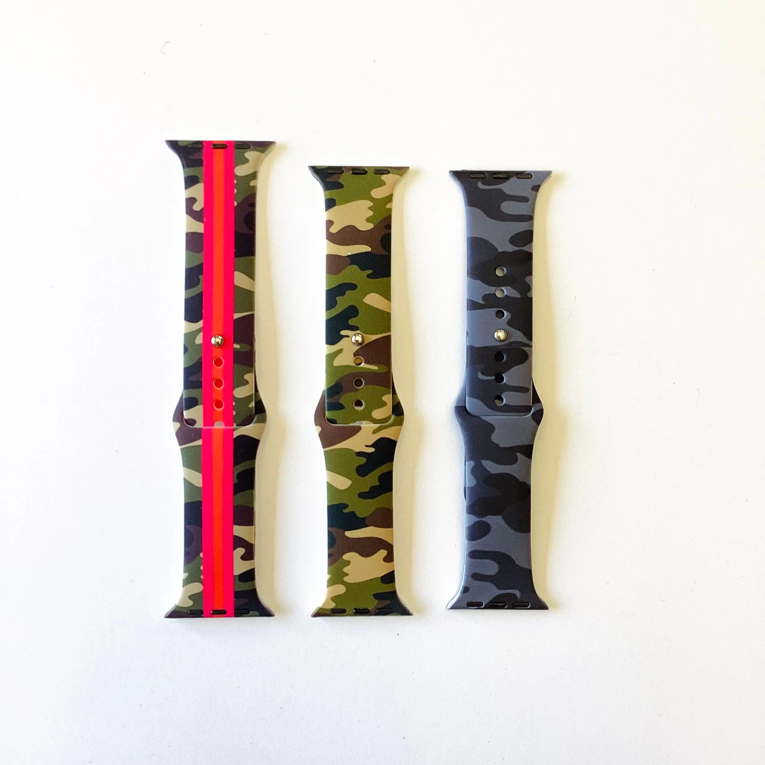 Silicone Apple Watch Band - Camo Collection