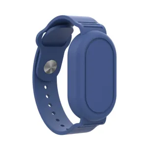 Silicone Bracelet Full Cover for Samsung Galaxy SmartTag 2 Watch  Case with Wristband Blue