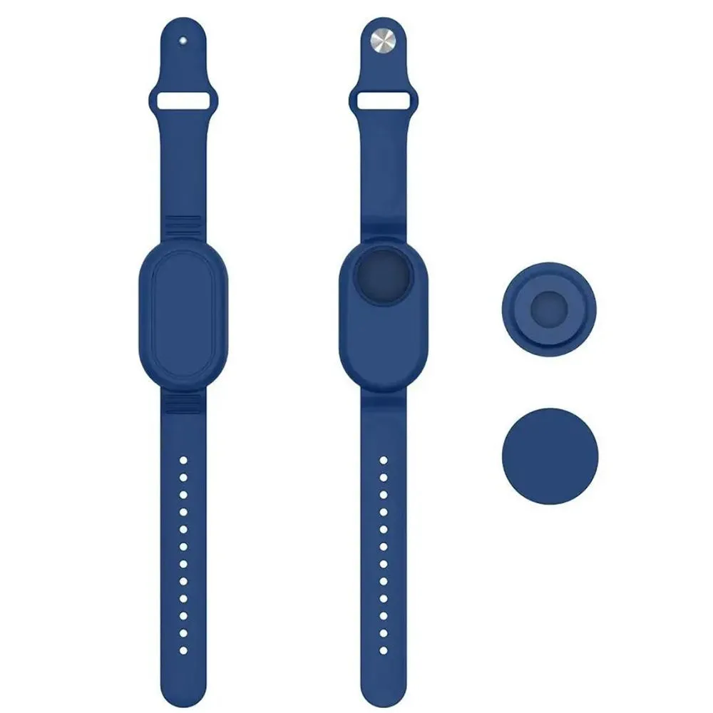 Silicone Bracelet Full Cover for Samsung Galaxy SmartTag 2 Watch  Case with Wristband Blue
