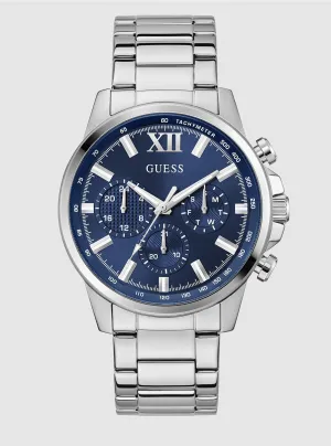 Silver Blue Dial Walker Watch