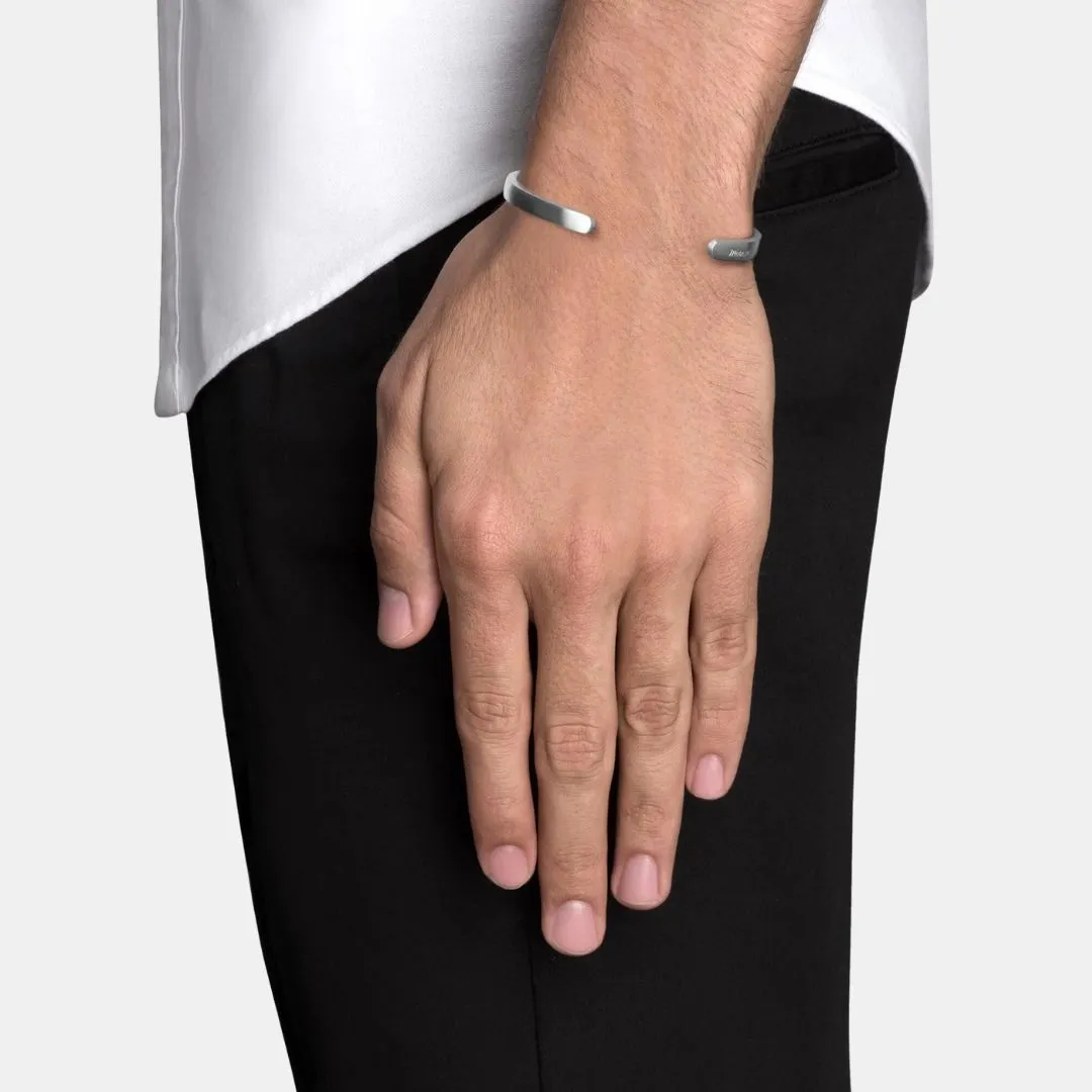 Singular Cuff (Matte Silver)