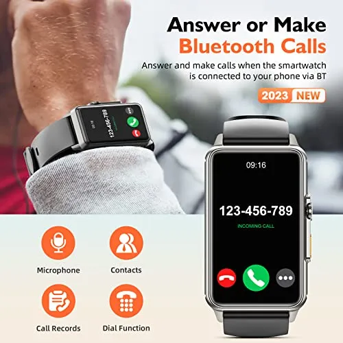 Smart Watch for Men Women Answer/Make Call,1.57" Activity Fitness Tracker IP67 Waterproof, Smart Watches for Android iPhone, Fitness Watch with Blood Oxygen Heart Rate Sleep Monitor Pedometer