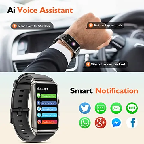 Smart Watch for Men Women Answer/Make Call,1.57" Activity Fitness Tracker IP67 Waterproof, Smart Watches for Android iPhone, Fitness Watch with Blood Oxygen Heart Rate Sleep Monitor Pedometer