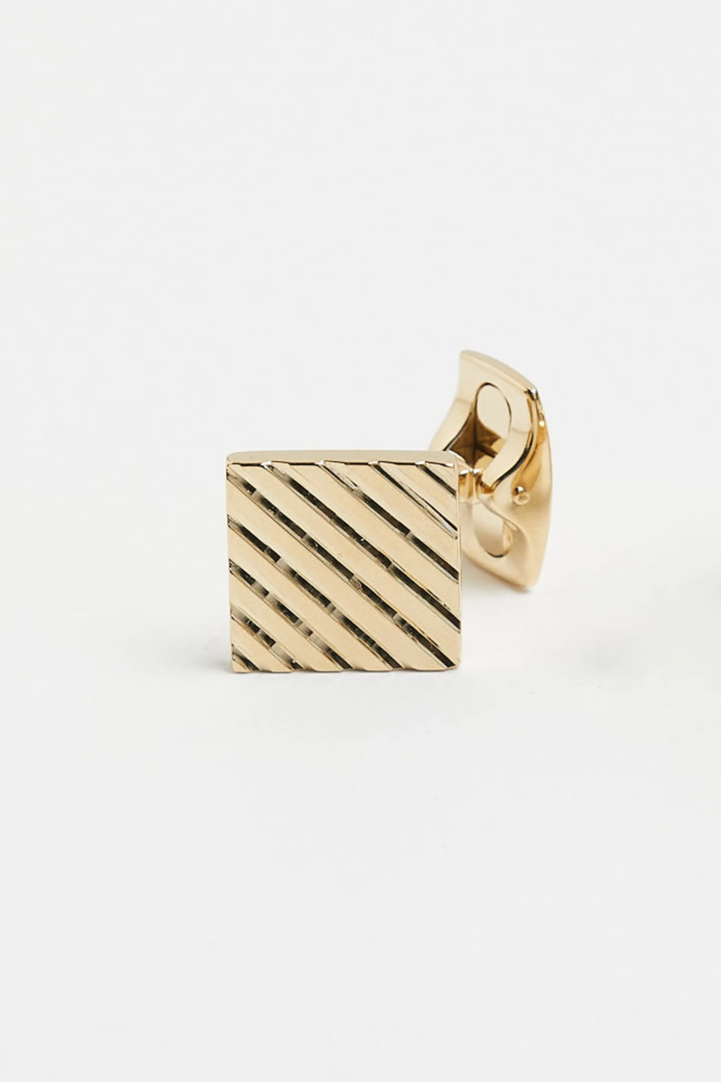 Square Engine Turned Cufflinks