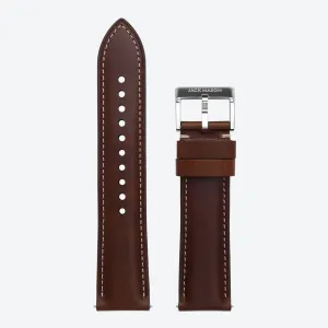 Stitched Leather Strap (Brown)