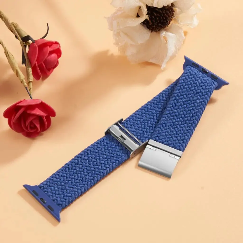 Strap For Apple watch band 46mm 45mm 44mm 49mm 40mm 41mm 42mm Braided loop correa bracelet iWatch series 10 8 9 7 5 se 6 4 Ultra