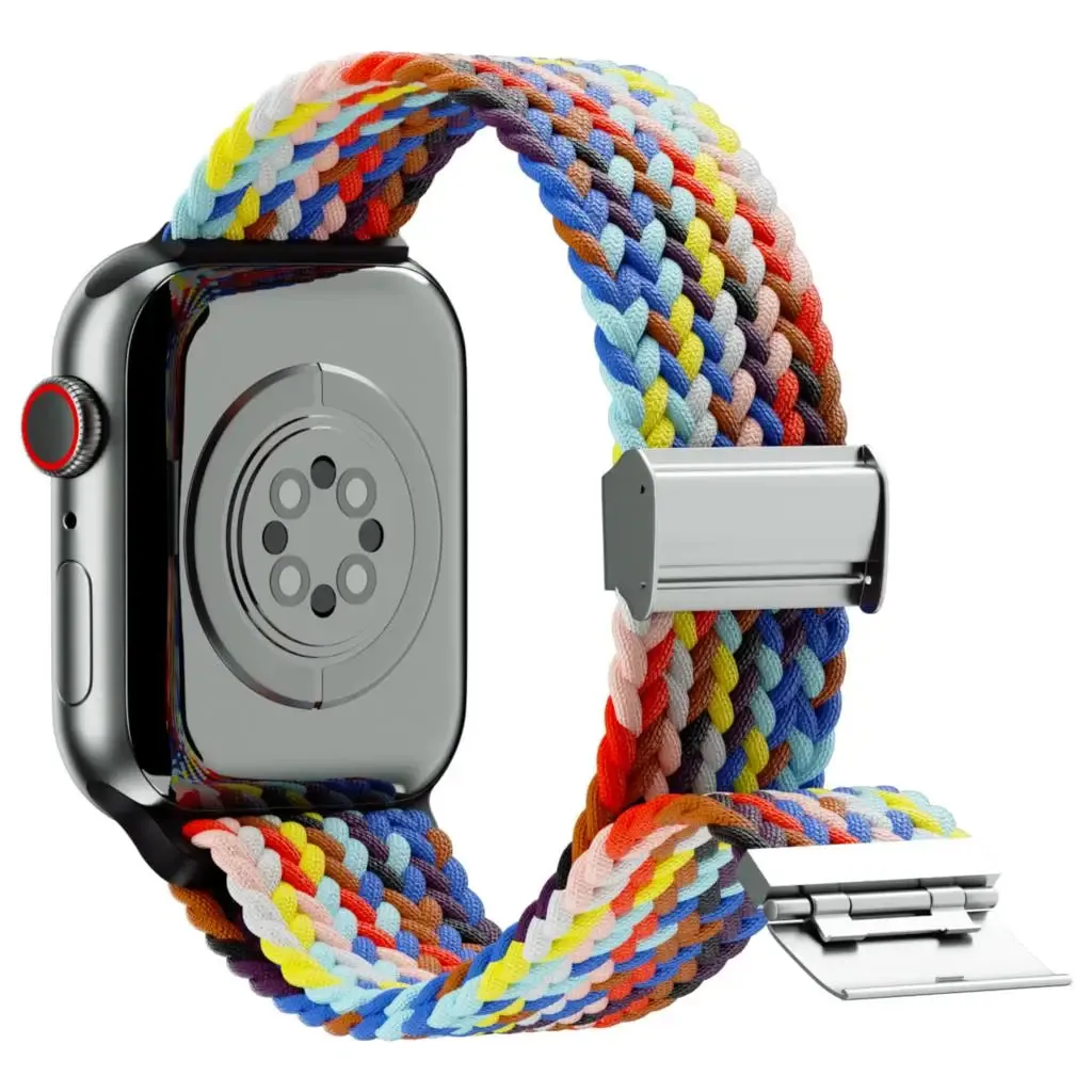 Strap For Apple watch band 46mm 45mm 44mm 49mm 40mm 41mm 42mm Braided loop correa bracelet iWatch series 10 8 9 7 5 se 6 4 Ultra