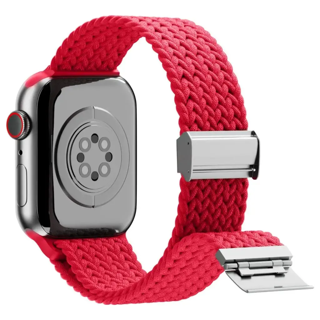 Strap For Apple watch band 46mm 45mm 44mm 49mm 40mm 41mm 42mm Braided loop correa bracelet iWatch series 10 8 9 7 5 se 6 4 Ultra
