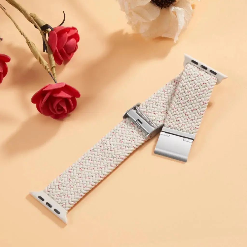 Strap For Apple watch band 46mm 45mm 44mm 49mm 40mm 41mm 42mm Braided loop correa bracelet iWatch series 10 8 9 7 5 se 6 4 Ultra