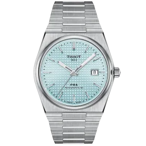 TISSOT PRX POWERMATIC 80 ICE BLUE DIAL MEN'S WATCH T1374071135100