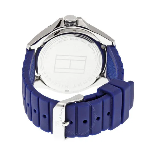 Tommy Hilfiger Men's 1791204 Stainless Steel Casual Sport Watch With Blue Silicone Band