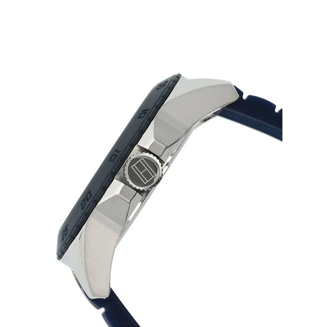 Tommy Hilfiger Men's 1791204 Stainless Steel Casual Sport Watch With Blue Silicone Band