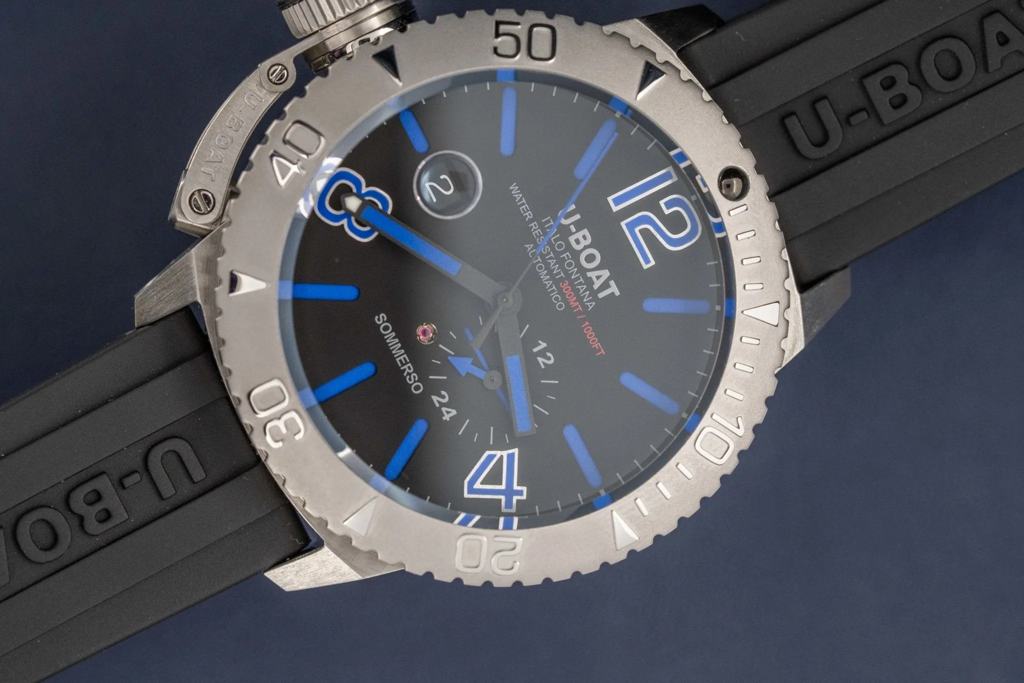 U-Boat Watch Automatic Watch Sommerso Diver Blue 9014